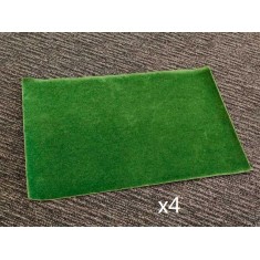 Mini Grass Mat - Flower Meadow (4 sheets, each: 450 x 300 mm)