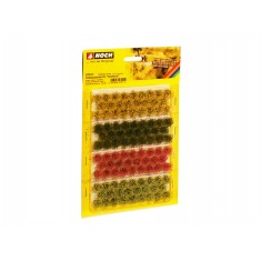Grass Tufts XL "Blossom" Red, Yellow, Light & Dark Green (92pcs, 12mm)