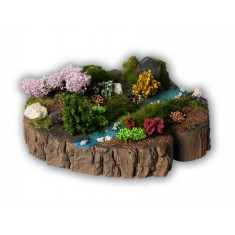 O, HO, TT, N, Z Scale Diorama Kit "Summer Breeze" (18 x 16 x 5.5 cm)
