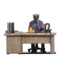 HO Scale Railway Official at his Desk