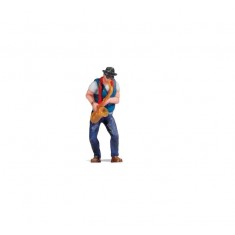 HO Scale Saxophonist (assembled painted 3D figures)