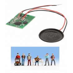 HO Scale Street Musicians Figures w/Sound