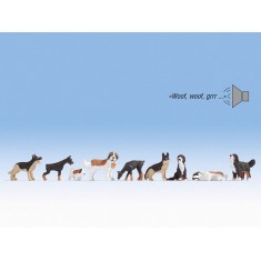 HO Scale Dogs