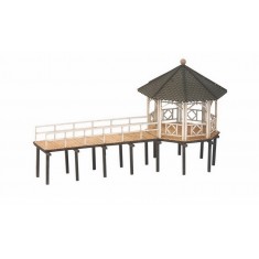 HO Scale Event Pavilion Fischersteg (12.9cm x 5.2cm x 7.1cm)