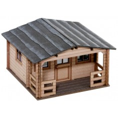 N Scale Garden Plot Shed (Length: 29mm, Width: 28mm, Height: 18mm)