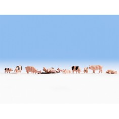 HO Scale Pigs (12 figures)