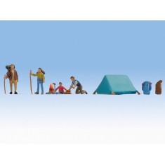 HO Scale Camping Figures & Accessories