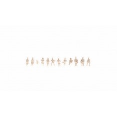 1/100 Sitting People White Architecture Line (without benches)
