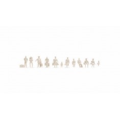 1/100 Pedestrians White Architecture Line