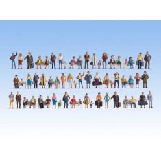 HO Scale Mega Economy Figures Set (60 Figures, without Benches)