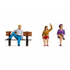 G scale Sitting People