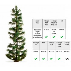 Spruce Tree (height: 25cm, assembled and painted)