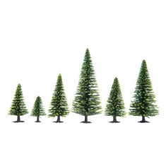 HO, TT Scale Model Spruce Trees (50pcs, 5 - 14cm)