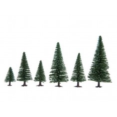 N, Z Scale Model Fir Trees (10pcs, 3.5 - 9cm)
