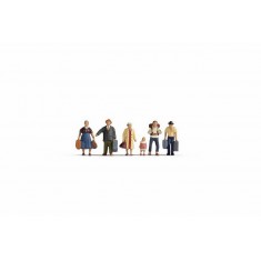 N Scale Passengers Assembled and Painted Miniatures