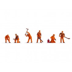 TT Scale Railway Construction Crew (6 figures)