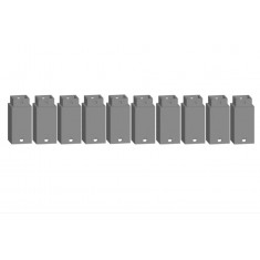 HO, TT, N Scale Easy-Track Railway - Pillar Element (10pcs, 16 mm x 16 mm x 29 mm)