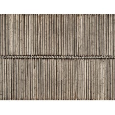 HO Scale Timber Wall (3D Cardboard Sheet, 250 x 125mm)