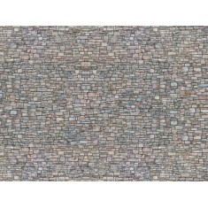 N Scale "Quarrystone Wall" (3D Cardboard Sheet, 250 x 125mm)