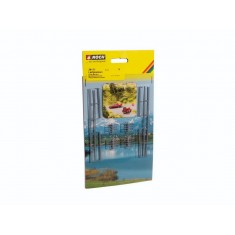 HO Scale Crash Barriers (1m long) and Road Posts (60 boundary)
