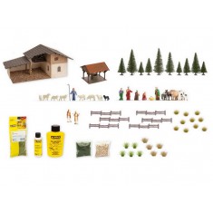 HO Scale Handicraft Advent Calendar "Christmas Manger"