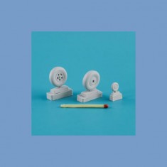 1/32 Spitfire Wheels Set (5 Spoke, Smooth Tyres, Light Series)