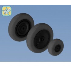 1/48 Focke-Wulf Fw.190 A/F/G/D Wheels (Late Disk, Continental Tyre)