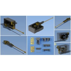 1/72 Rapid-fire Unit NPPU-80 w/2A42 30mm Guns for Ka-50/52