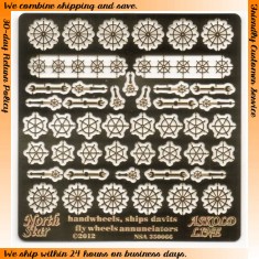 1/350 Handwheels, Ships Davits Fly Wheels Annunciators