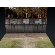 1/48 WWI Airfield Tarmac Set with Bonus Backdrop (3 Sheets, Size: 395 x 280mm)