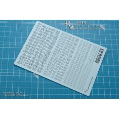 Non-scale Decel of Outline Number Gray for Gunpla