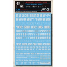 Non-scale Decel Number Warm White for Gunpla
