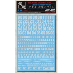 Non-scale Decel Number Warm White for Gunpla