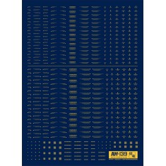 1/144 & 1/100 Detail-Up Decal Gold for Gunpla