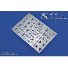 Non-scale Scribing Templates 143 for Gunpla