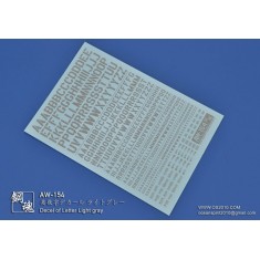 1/144 & 1/100 Decel Of Letter Light Gray for Gunpla