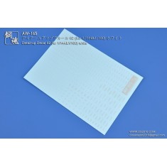 1/144 & 1/100 Detail-Up Decal 02 Warm White for Gunpla