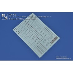 1/144 & 1/100 Detail-Up Decal 03 Gray for Gunpla