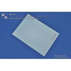 1/144 & 1/100 Detail-Up Decal 04-S Warm White for Gunpla