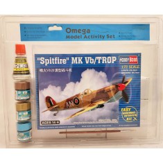 Activity Set - HobbyBoss 1/72 Spitfire Trop with GSI Cement and Paints