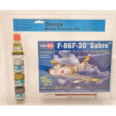 Activity Set - HobbyBoss 1/72 F-86 Sabre with GSI Cement and Paints
