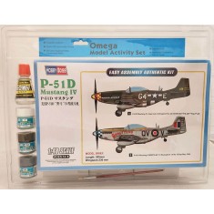 Activity Set - HobbyBoss 1/48 P-51D Mustang with GSI Cement and Paints