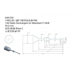 1/48 Mitsubishi F-2 Static Dischargers (16pcs)