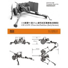 1/35 US M1 57mm Anti-Tank Gun Early Version (Complete Resin kit)