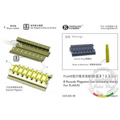 1/35 8 Rounds Magazine (including Shells) for Flakvierling 43