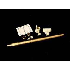 1/35 M256 120mm L44 Barrel for M1A1/A2 for Dragon 3535/3536 (3 Resin+PE+3 Metal Parts)