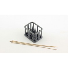 1/35 ZTQ15 Spring Antenna Mast Base (3 groups) for Meng kit