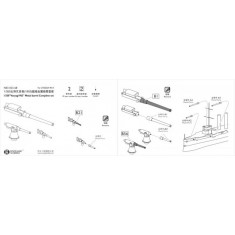 1/350 "Varyag 1903" Metal barrel Complete Resin Detail Set for Zvezda 9014 kit