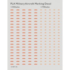 PLA Military Aircraft Marking Decals (1/350 Scale 100pcs, 1/700 Scale 100pcs)