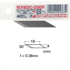 30 Degree Spare Blade (0.38mm) for Ultrasonic Cutter WC40000F25W Precision Work (40pcs) 